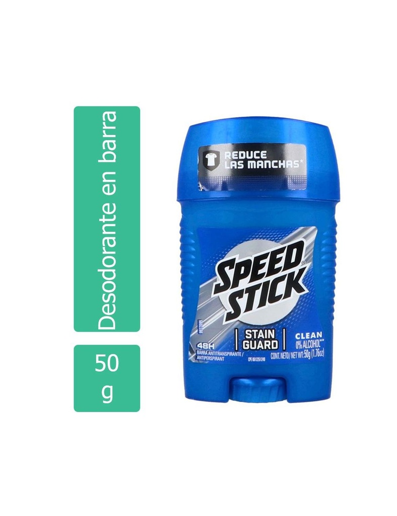 Desodorante Speed Stick Stain Guard Clean Stick 50