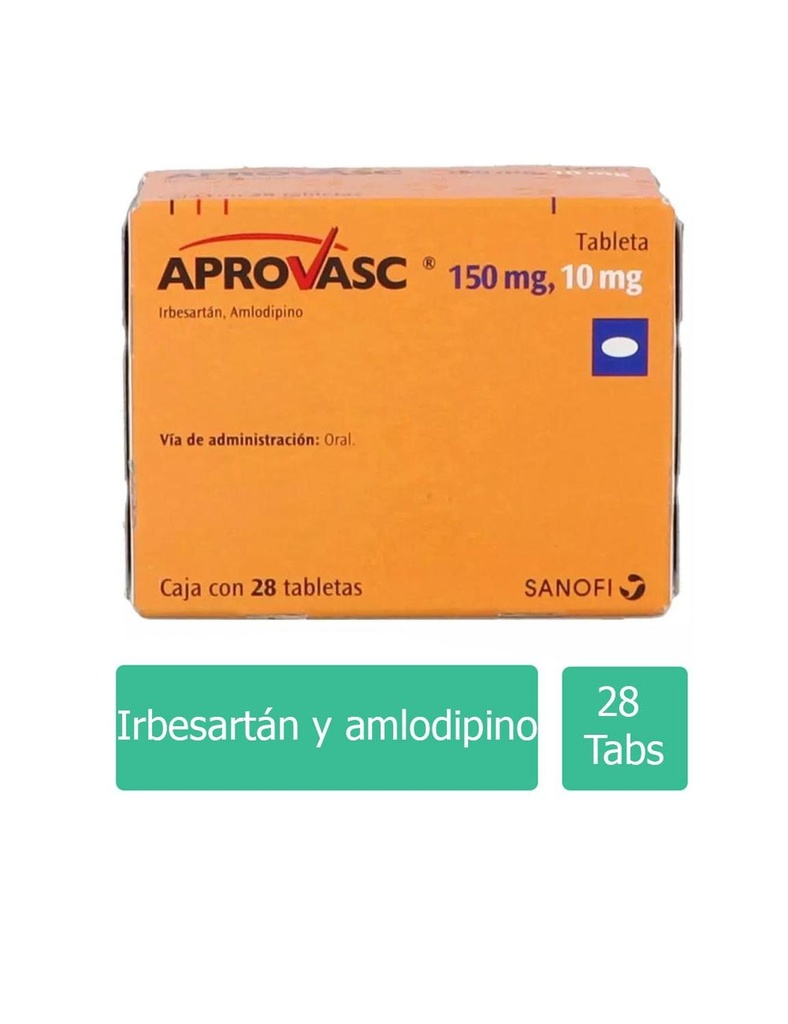 Aprovasc 150/10 Mg 28 Tabletas