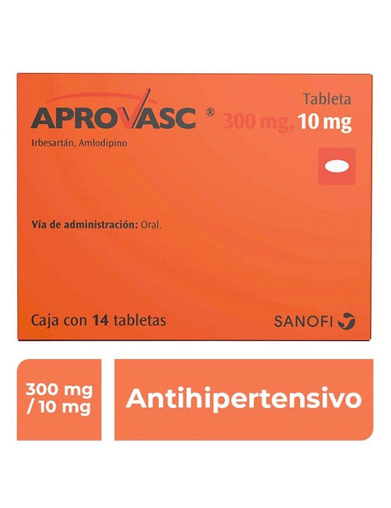 Aprovasc 300/10 Mg 14 Tabletas