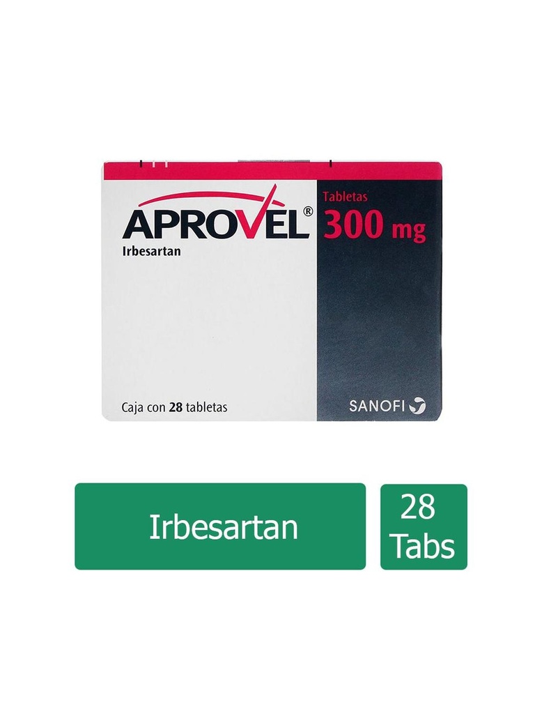 Aprovel 300 Mg 28 Tabletas