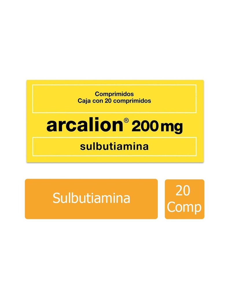 Arcalion 200 Mg 20 Comprimidos Recubiertos