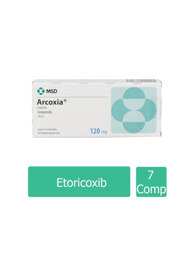 Arcoxia 120 Mg 7 Comprimidos