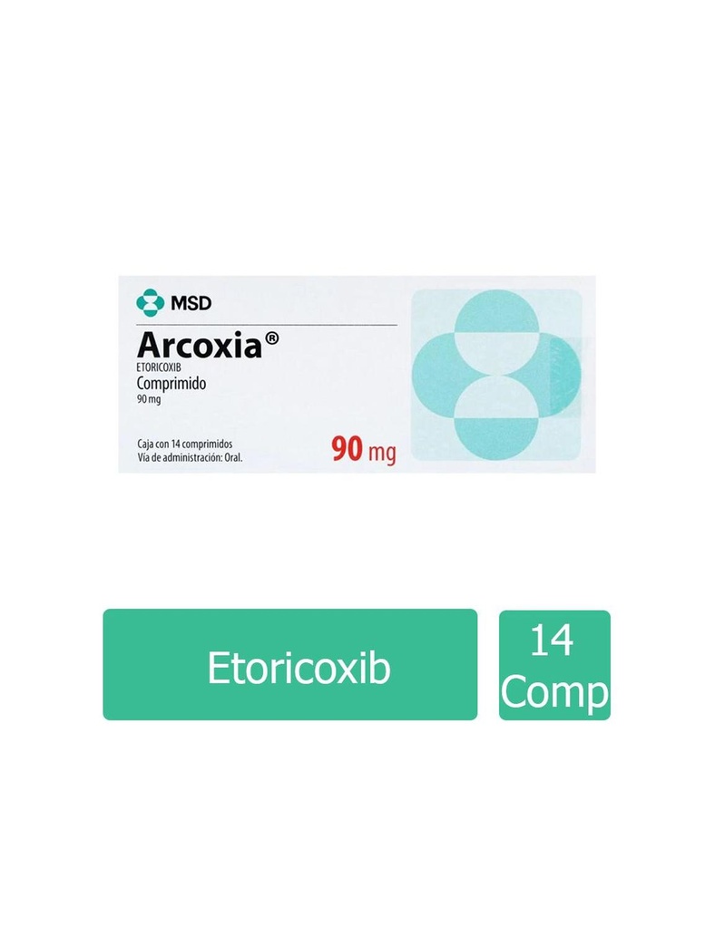 Arcoxia 90 Mg 14 Comprimidos