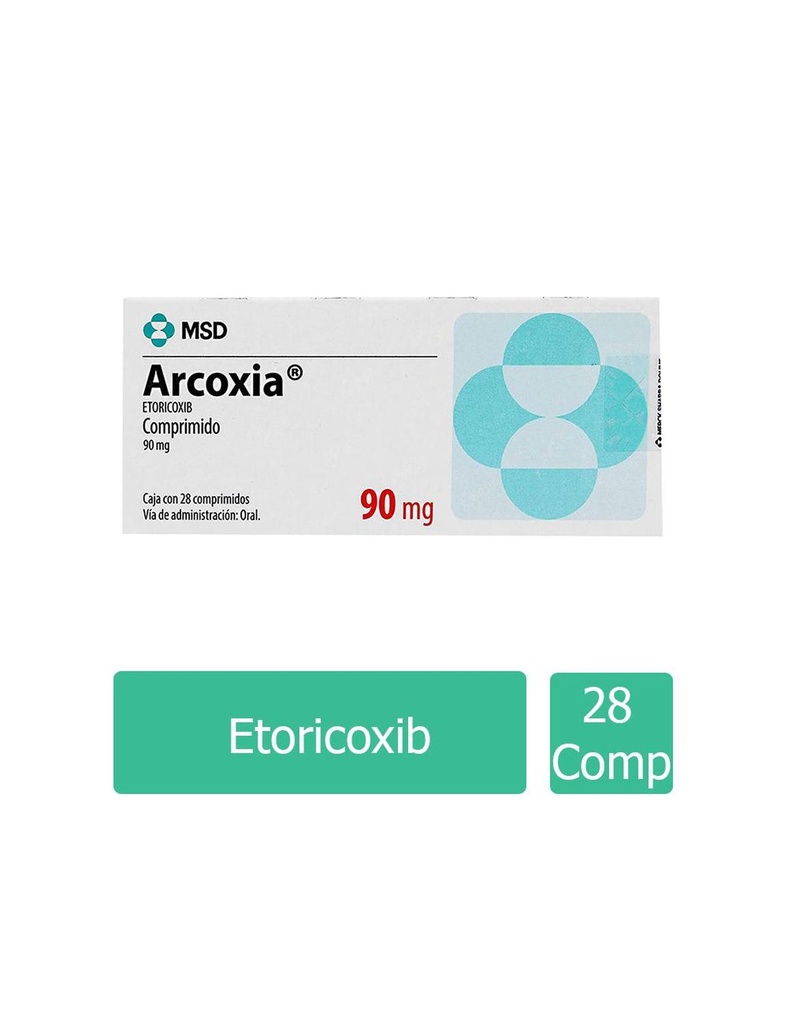 [7501326000864] Arcoxia 90 Mg 28 Comprimidos