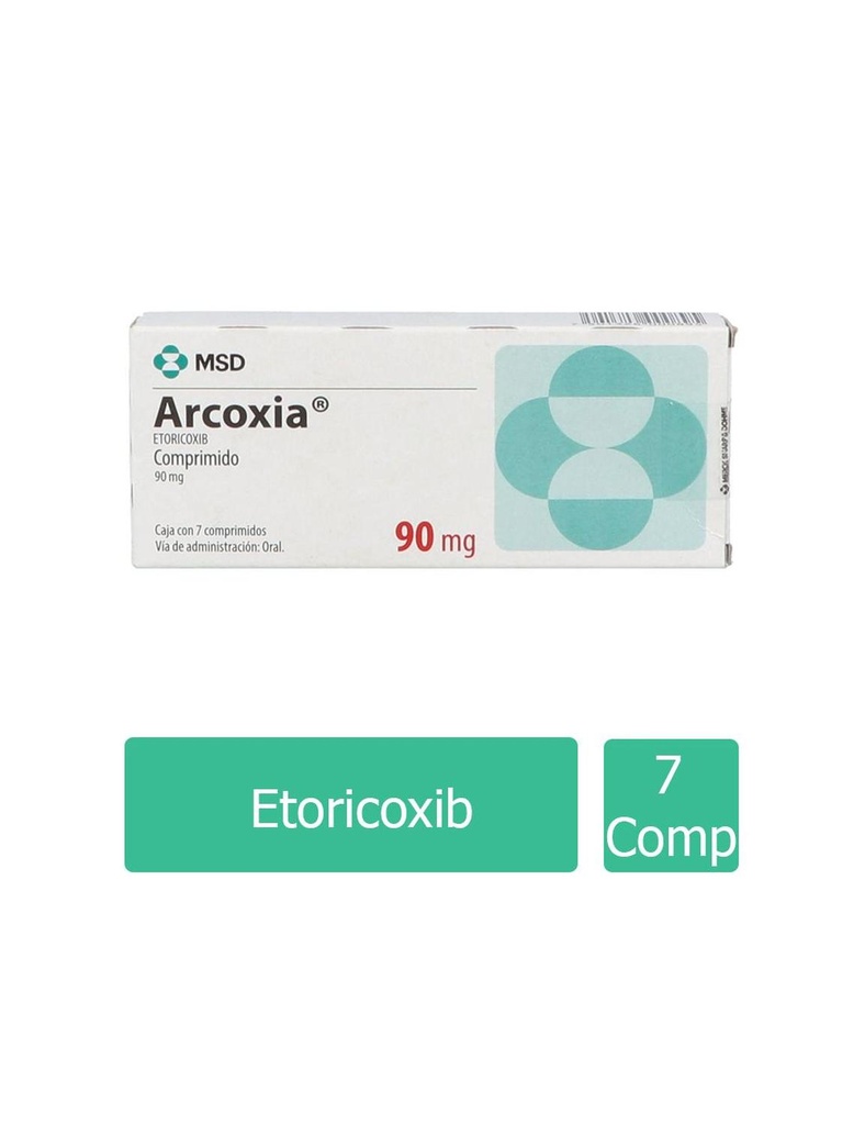 Arcoxia 90 Mg 7 Comprimidos