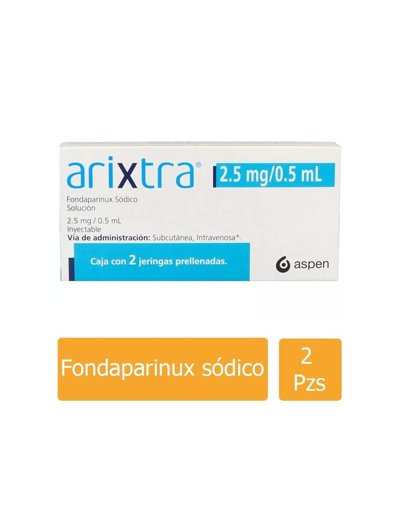 Arixtra 2.5 Mg/0.5 Ml 2 Jeringas Prellenadas