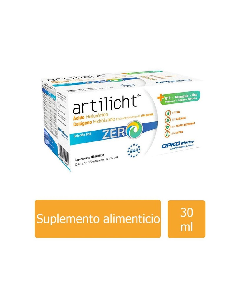 Artilicht Zero Suplemento Alimenticio 15 Viales Genérico Exakta