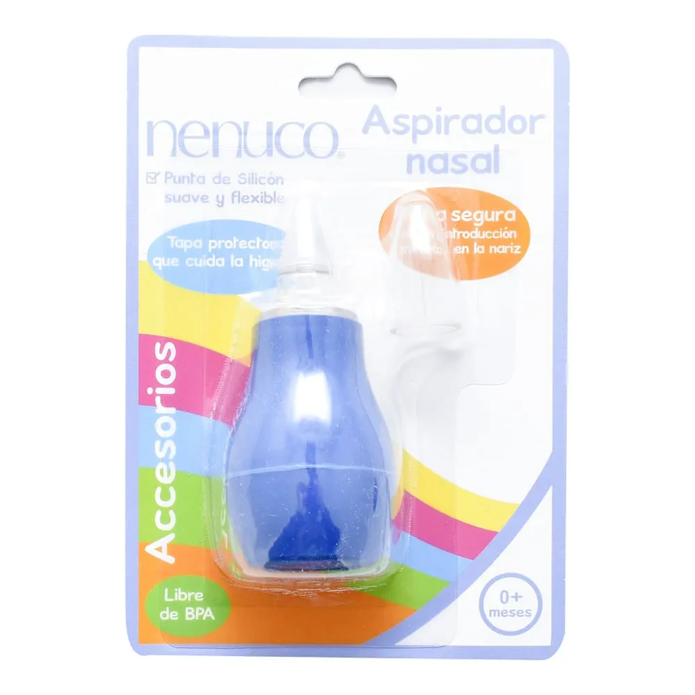 Aspirador Nasal Nenuco Con Tapa 1 Pieza