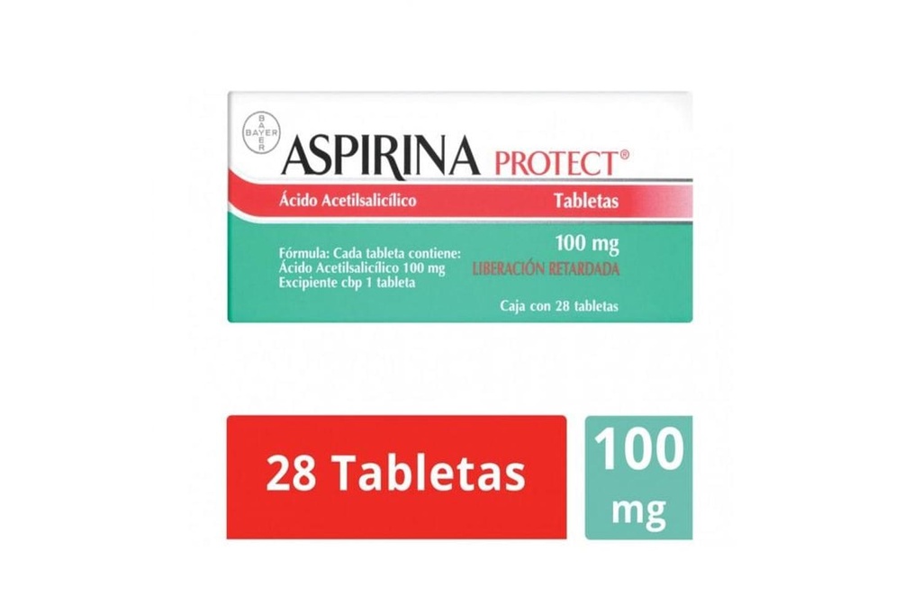 Aspirina Protect 100 Mg 28 Tabletas