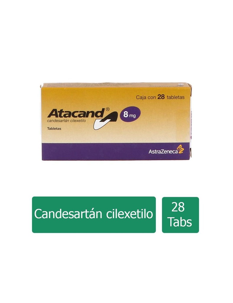 Atacand 8 Mg 28 Tabletas