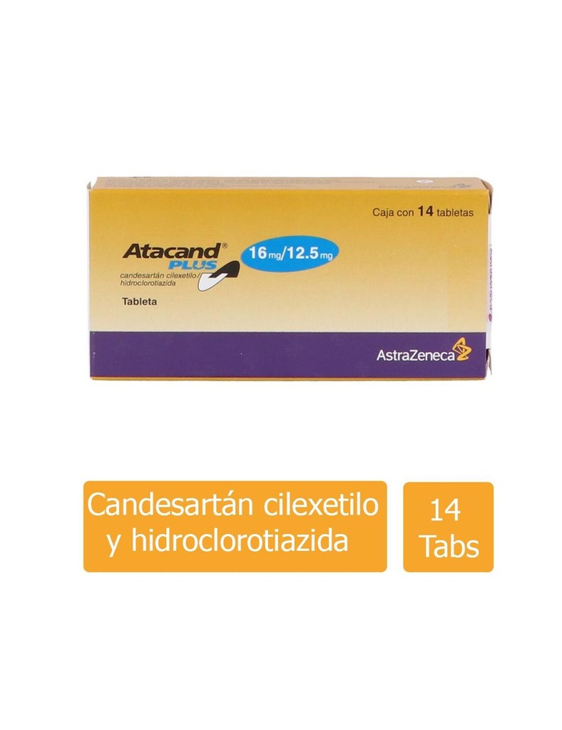 Atacand Plus 16/12.5 Mg 14 Tabletas