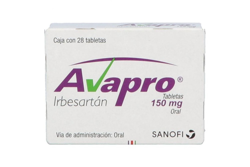 Avapro 150 Mg 28 Tabletas