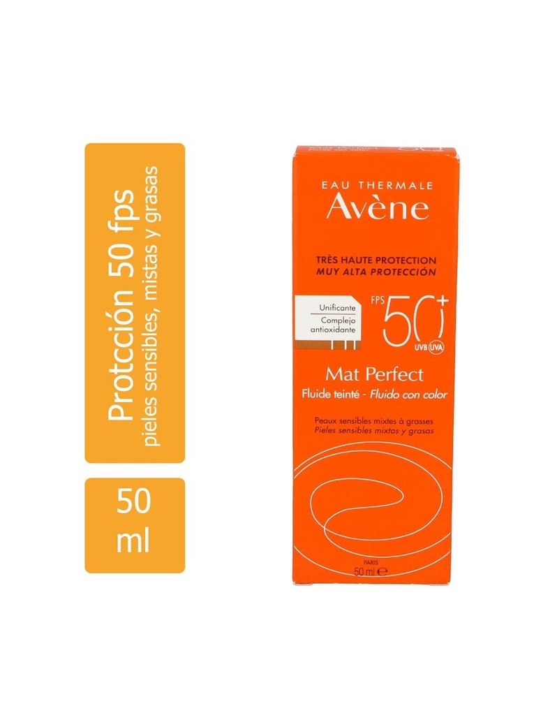 Avene Emulsión Mat Perfect FPS 50 Toque Seco 50 Ml
