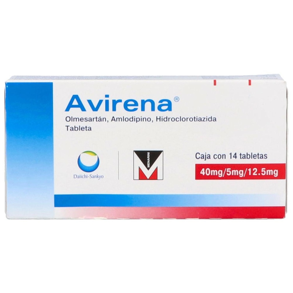Avirena 40/5/12.5 Mg 14 Tabletas