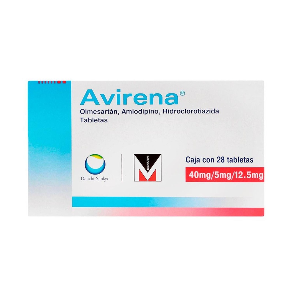 Avirena 40/5/12.5 Mg 28 Tabletas