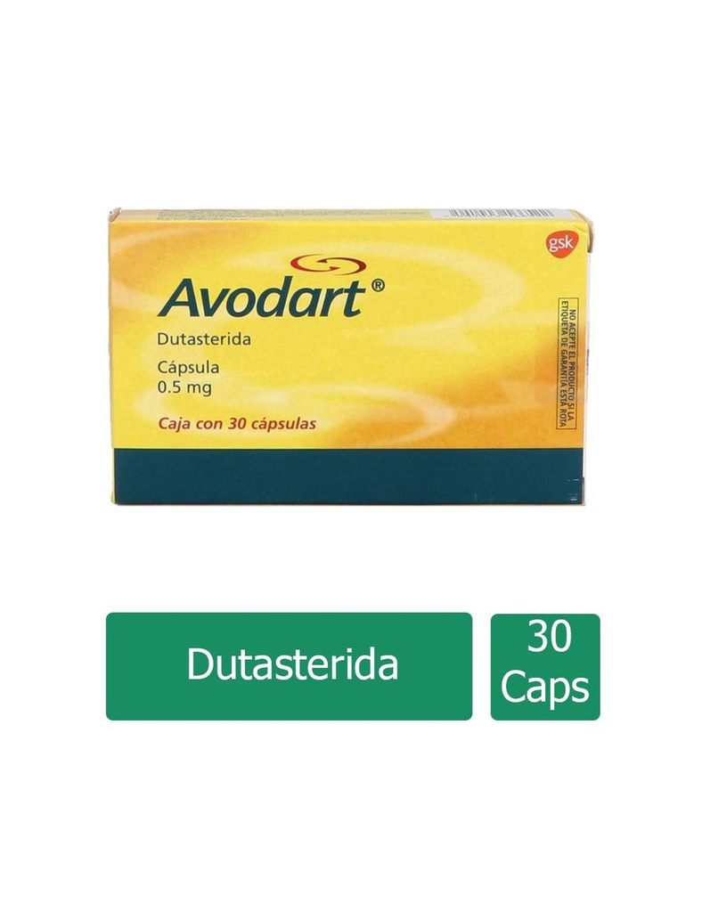 Avodart 0.5 Mg 30 Cápsulas