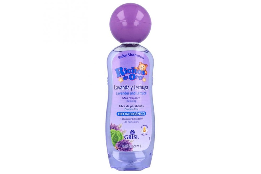 Baby Shampoo Ricitos De Oro Lavanda Y Lechuga Botella Con 250Ml