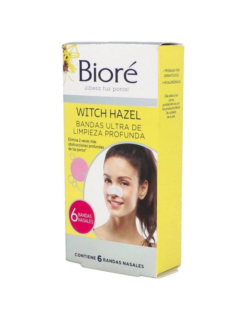 Bandas Bioré Nasal Limpieza Profunda 6 Piezas