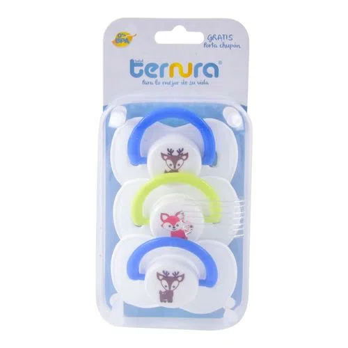 [7501026462061] Chupón Ternura Ortodóntico Miel 3 Piezas