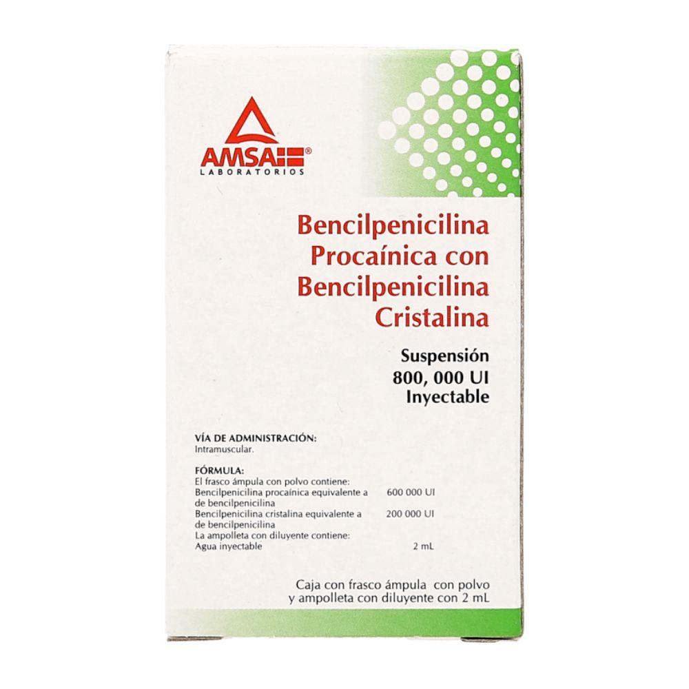 Bencilpenicilina Procaínica 800000 UI 2 Ml Genérico Amsa