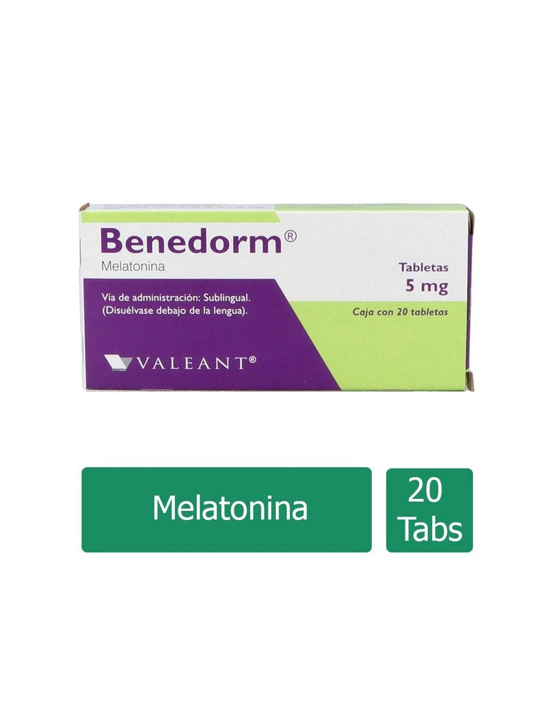 Benedorm 5 Mg 20 Tabletas