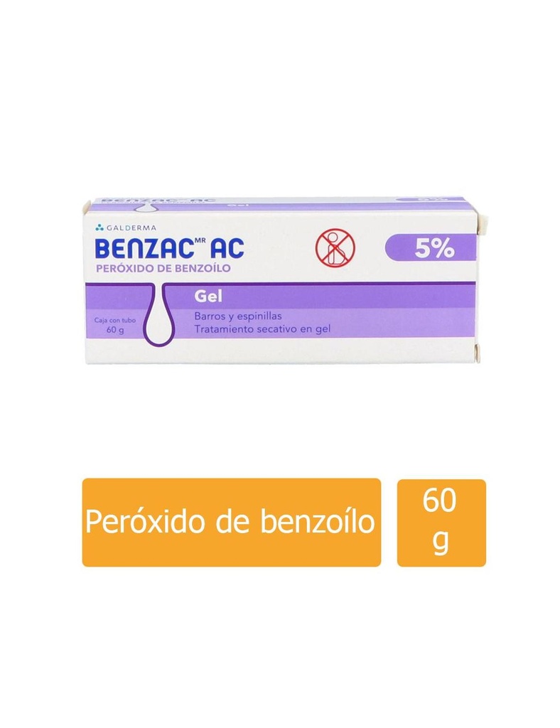 Benzac AC Gel 5% Tubo 60 G