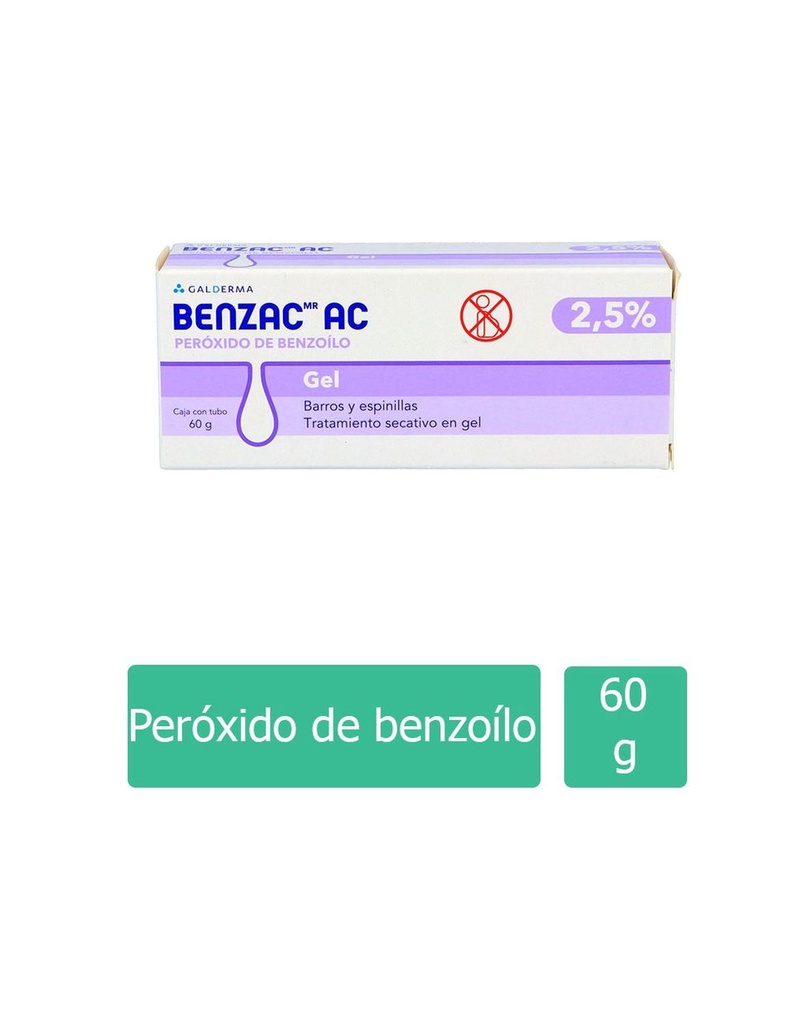 Benzac AC Gel 2.5% Tubo 60 G