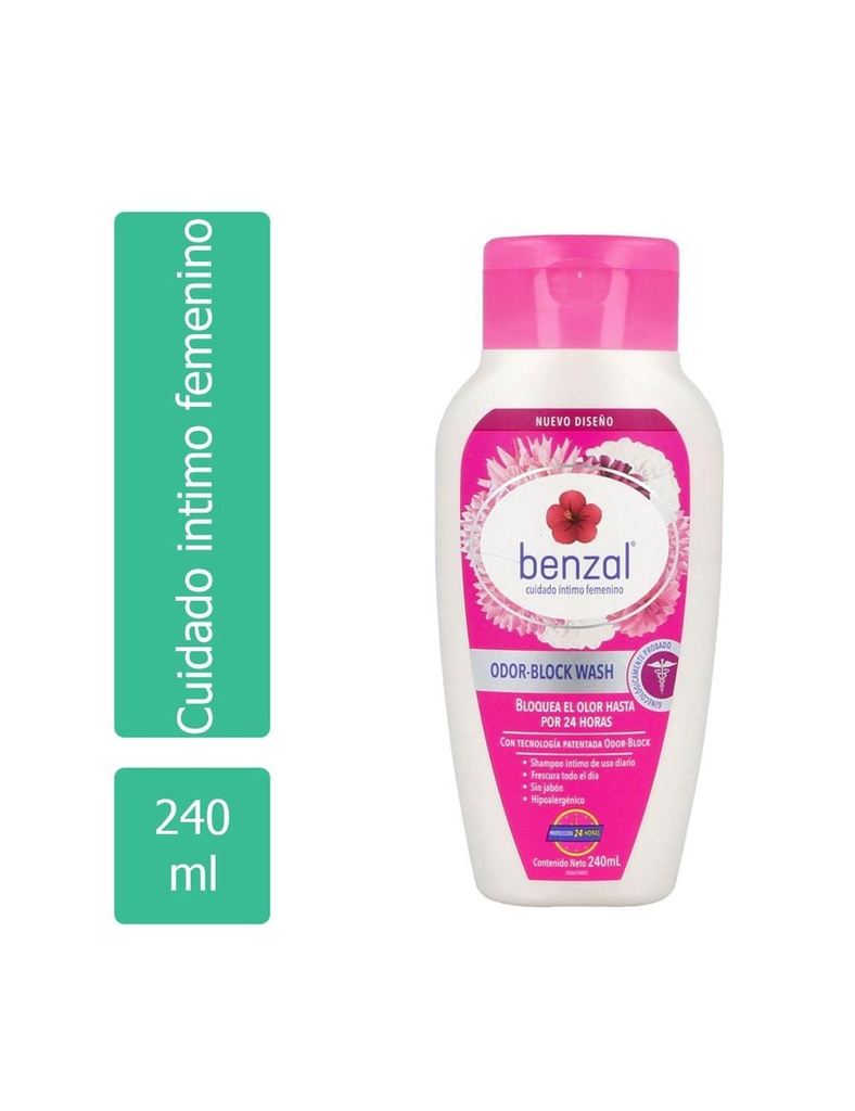 Benzal Wash Uso Diario Odor Block 240 Ml