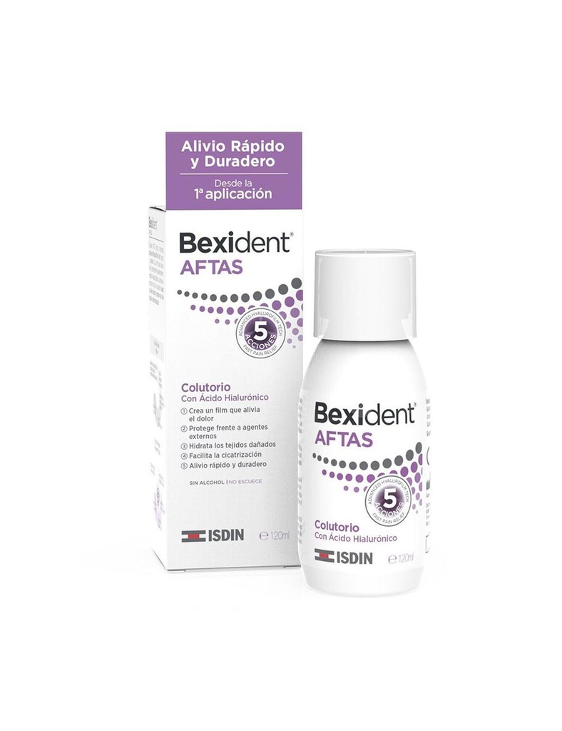 Bexident Isdin Aftas 5 Acciones 120 Ml