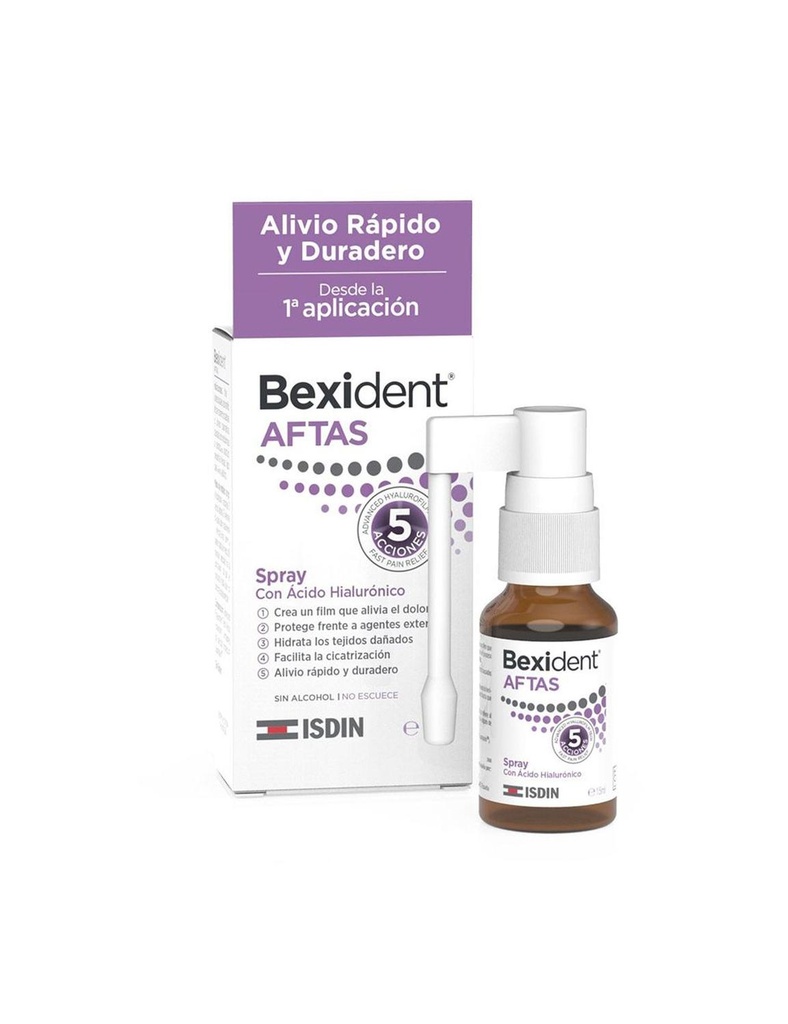 Bexident Isdin Aftas 5 Acciones Spray 15 Ml