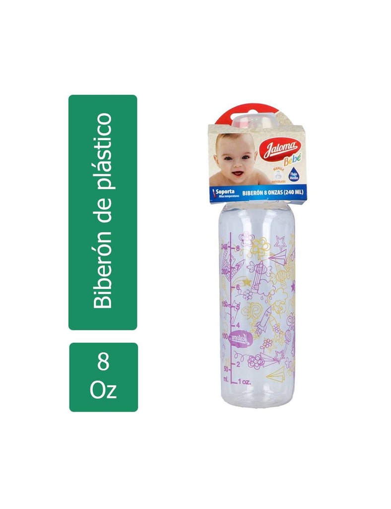 [759684151101] Biberón Jaloma Cristalino 8 Oz