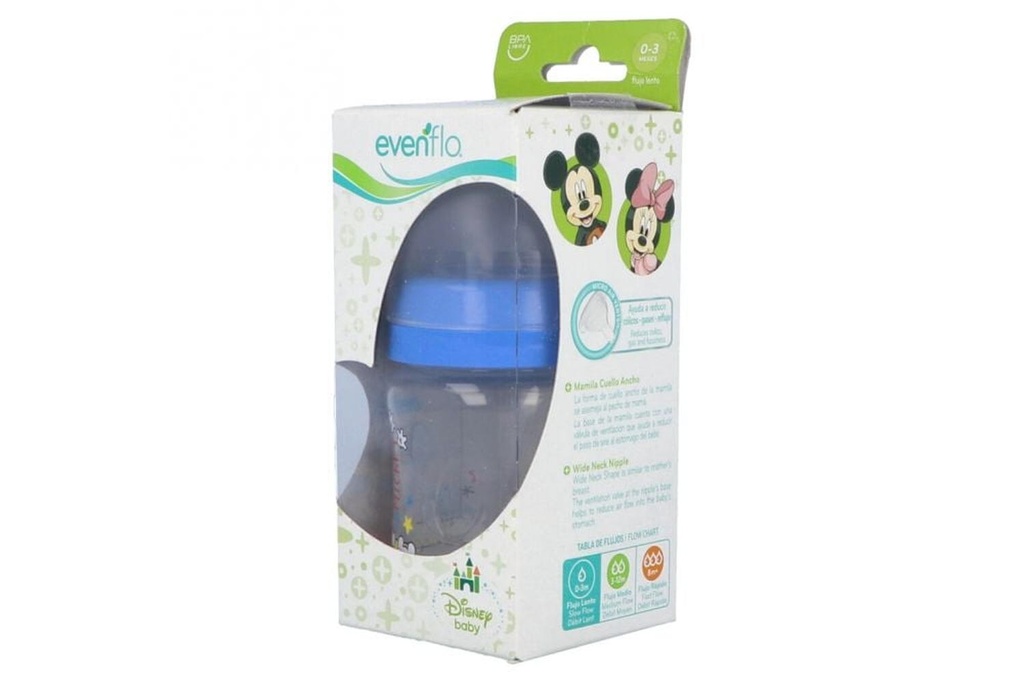 Biberón Evenflo Disney Cuello Anch 5Oz