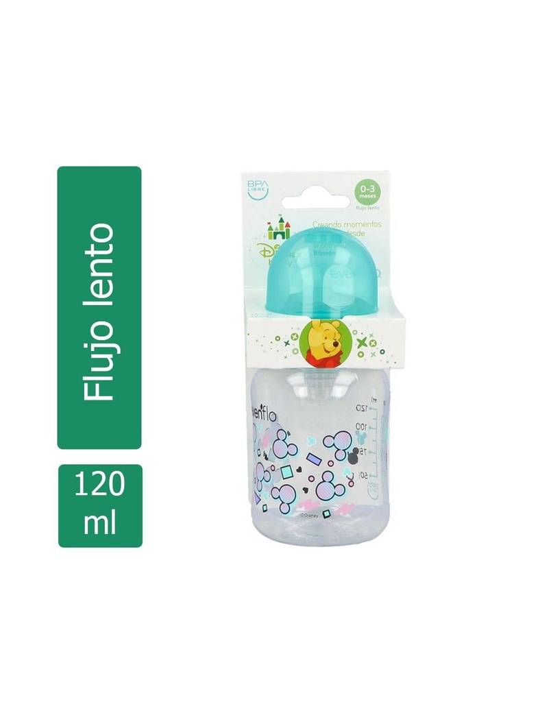 Biberón Evenflo Pooh Botella Con 120 Ml