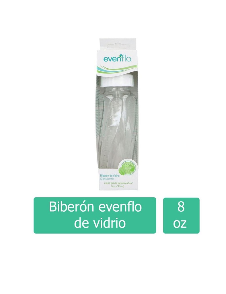 Biberón Evenflo Vidrio 8 Onzas Con 1 Pieza