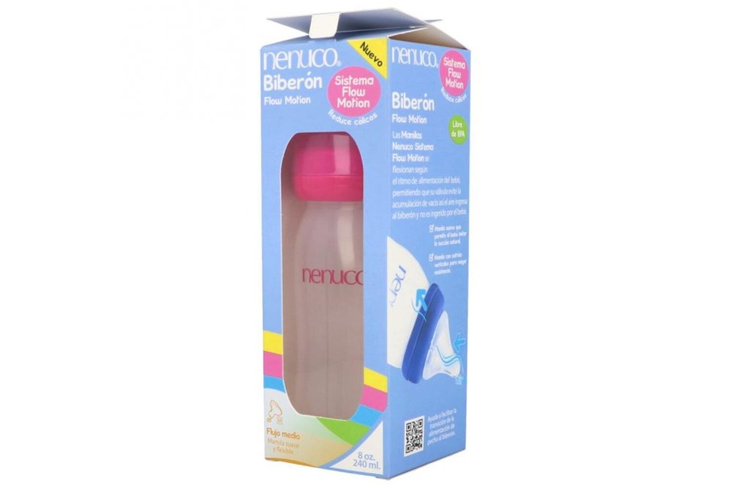 [7501213223185] Biberón Nenuco Flow Motion 8Oz