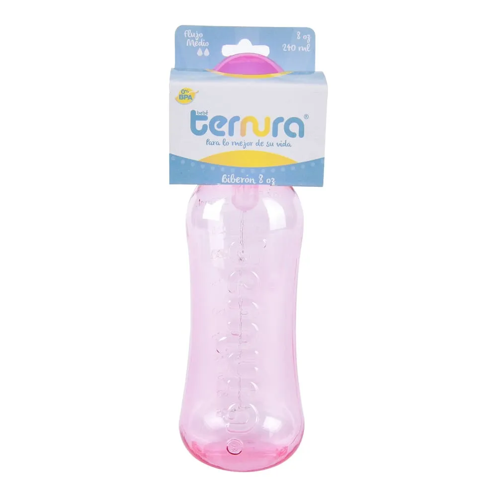 Biberón Ternura Color C/Mamila 8 Oz