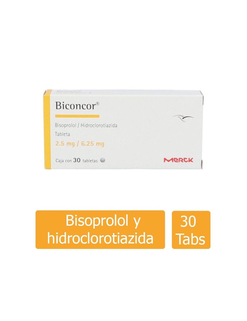Biconcor 2.5/6.25 Mg 30 Grageas
