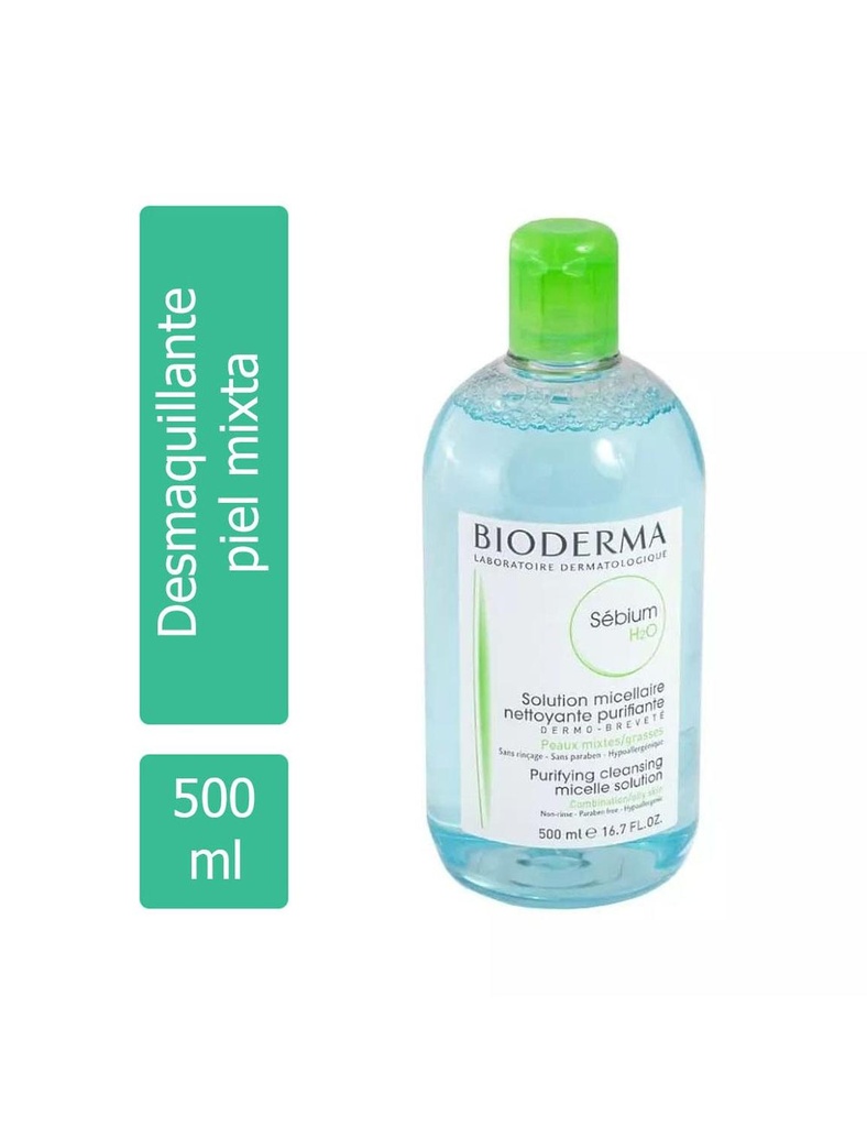 Agua Micelar Bioderma Sébium H2O Mixta 500 Ml
