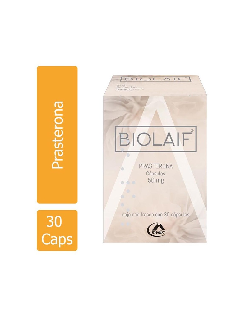 Biolaif 50 Mg Caja Con Frasco Con 30 Cápsulas