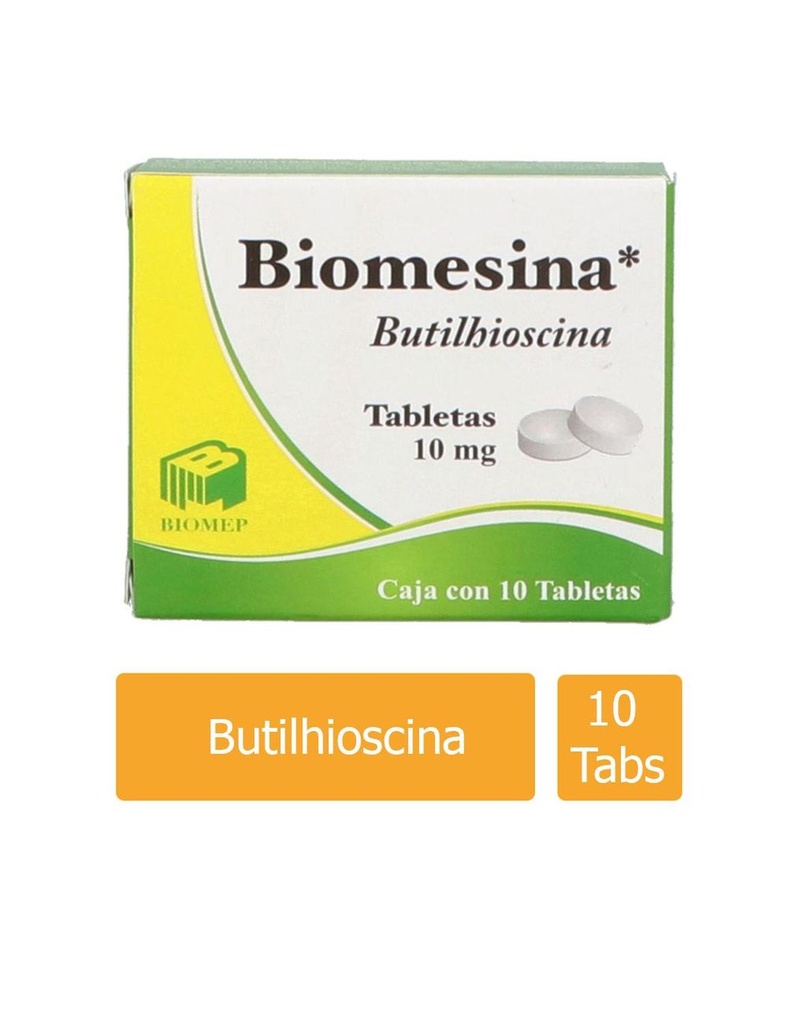 Butilhioscina 10 Mg 10 Tabletas Genérico Com Biomep