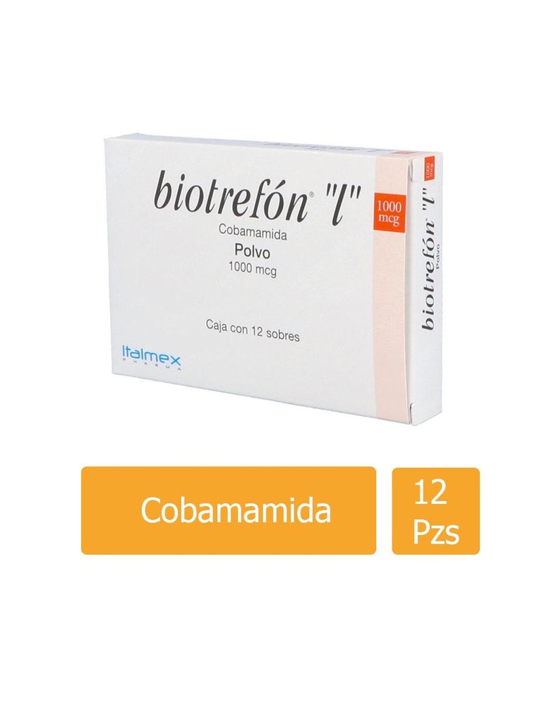 Biotrefon L Polvo 1000 Mcg Caja Con 12 Sobres