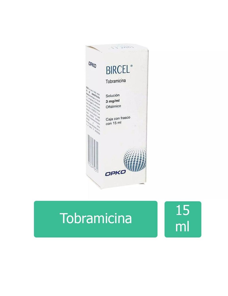 Bircel Oftalmico 3 Mg/Ml Frasco Gotero Con 15 Ml