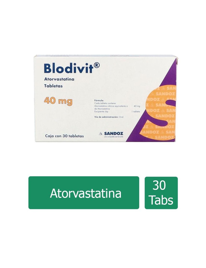 Blodivit 40 Mg 30 Tabletas