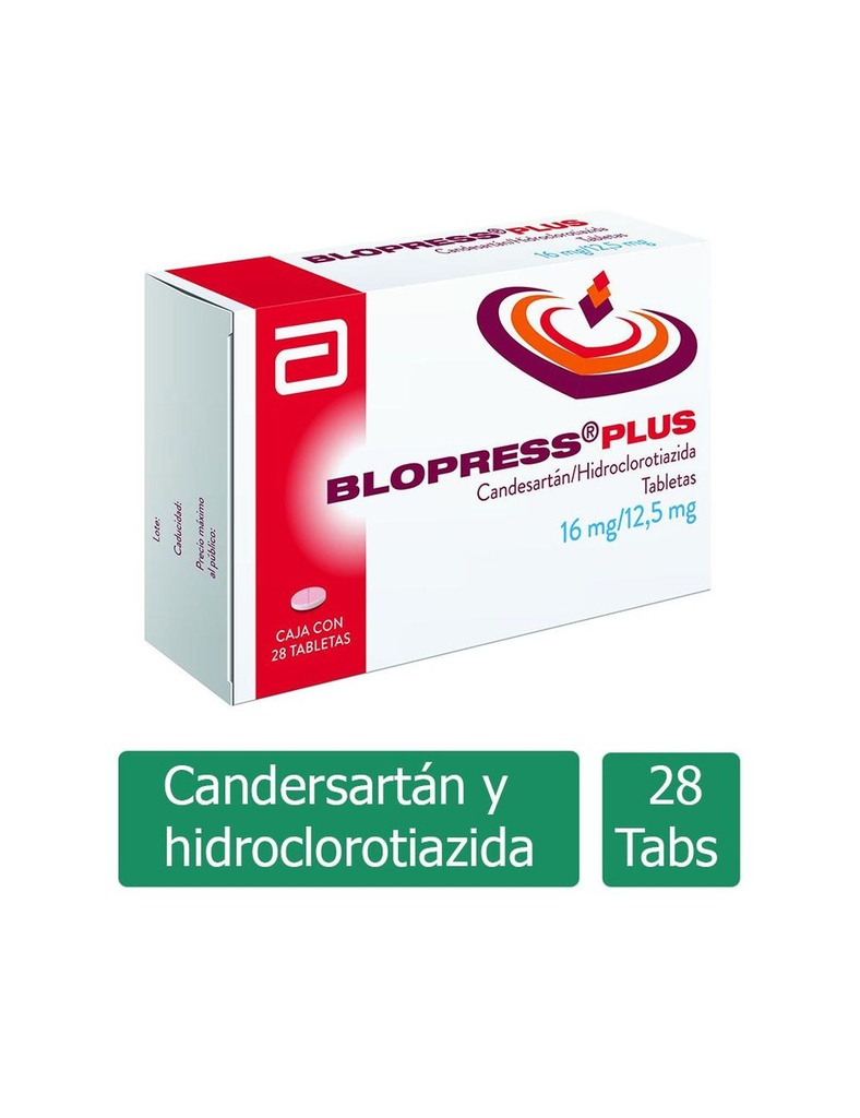 Blopress Plus 16/12.5 Mg 28 Tabletas