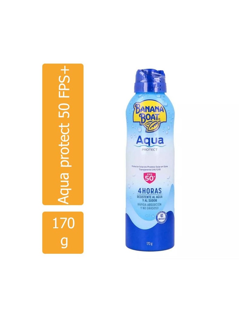 Bloqueador Banana Boat Aqua FPS 50 + Spray 170 G