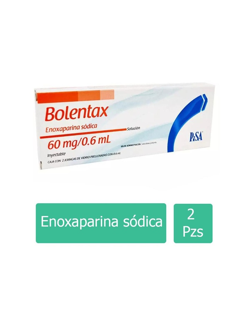 Bolentax 60 Mg/0.6 Ml 2 Jeringas Prellenadas