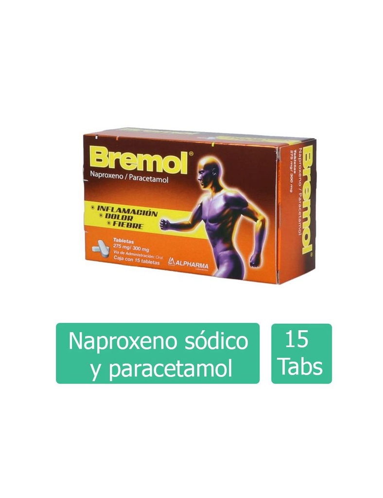 Bremol 275/300 Mg 15 Tabletas