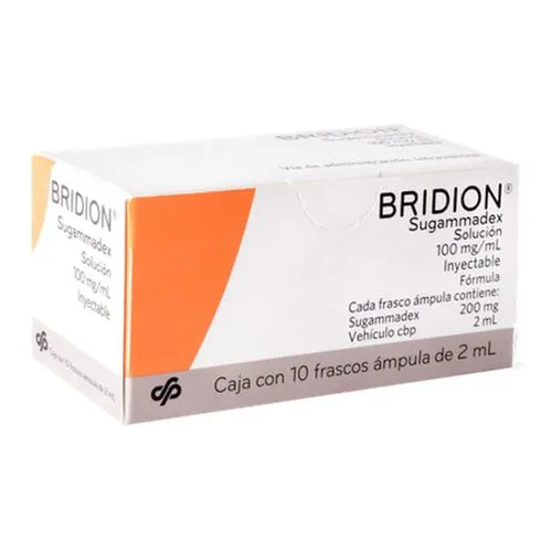 Bridion 100 Mg 10 Ampolletas 2 Ml