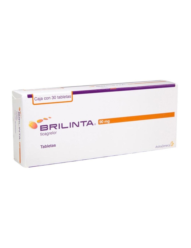 Brilinta 90 Mg 30 Tabletas