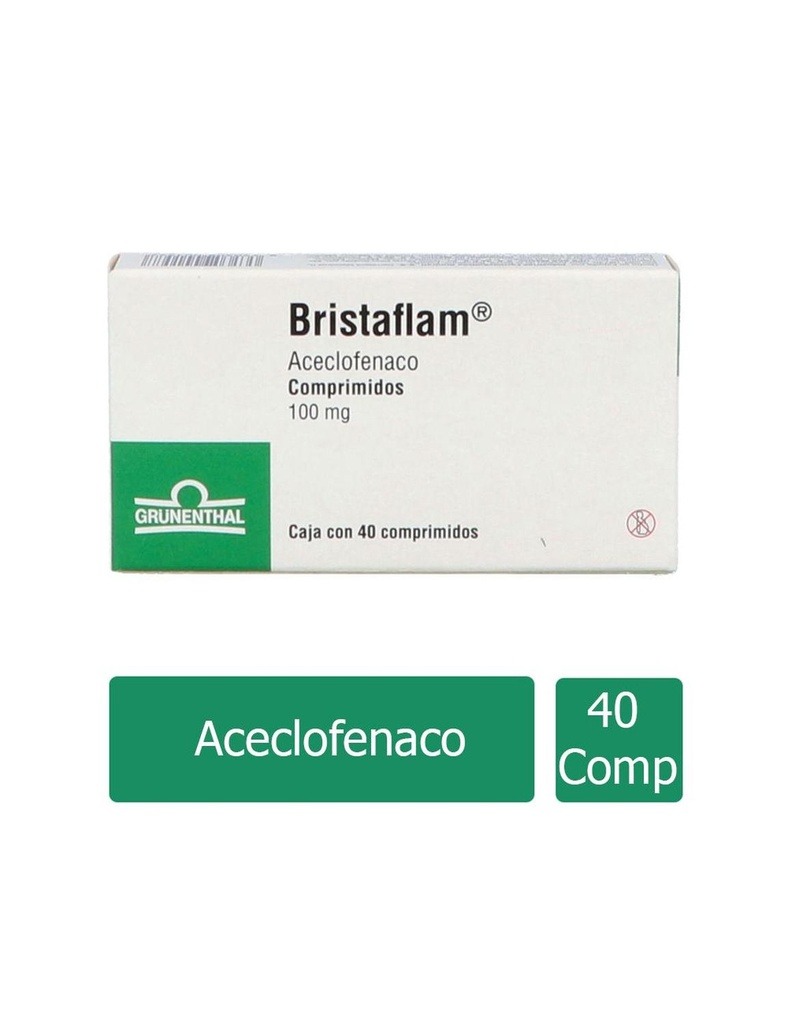 Bristaflam 100 Mg 40 Comprimidos